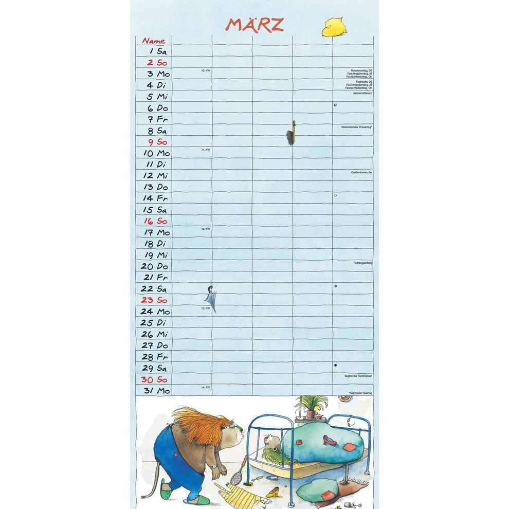 Janosch Familienplaner 2025 Familienplaner 2025