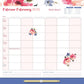 Familien Wochenkalender Flowers 2025