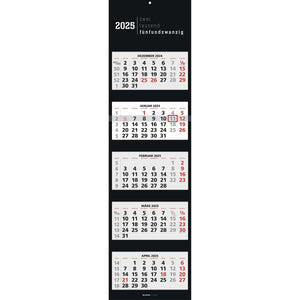 5-Monatskalender Black 2025