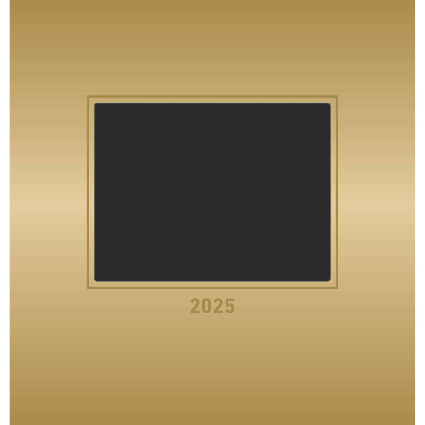 Foto-Bastelkalender Gold 2025 - Bastelkalender 2025