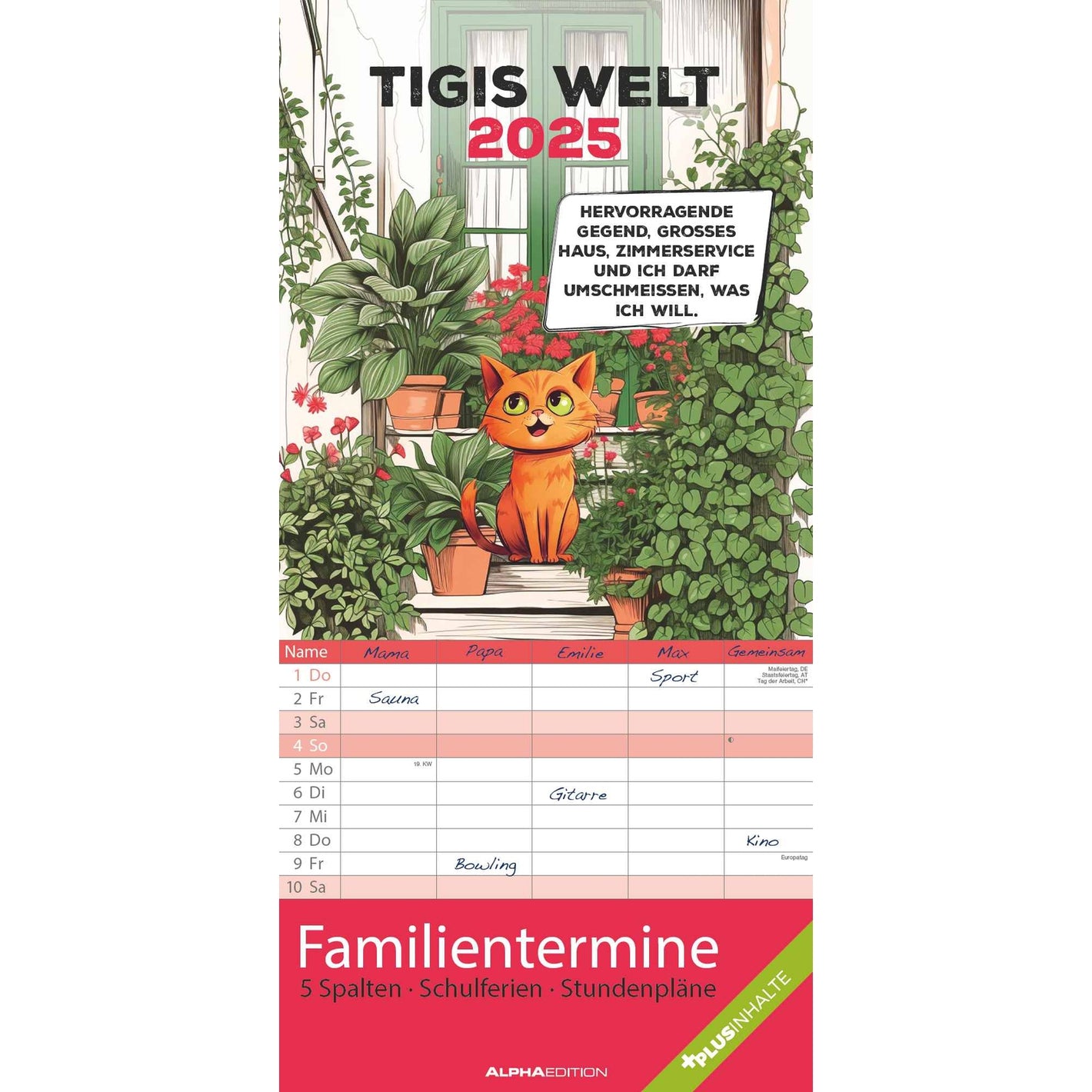 Tigi  Familienplaner 2025 - Familienplaner 2025