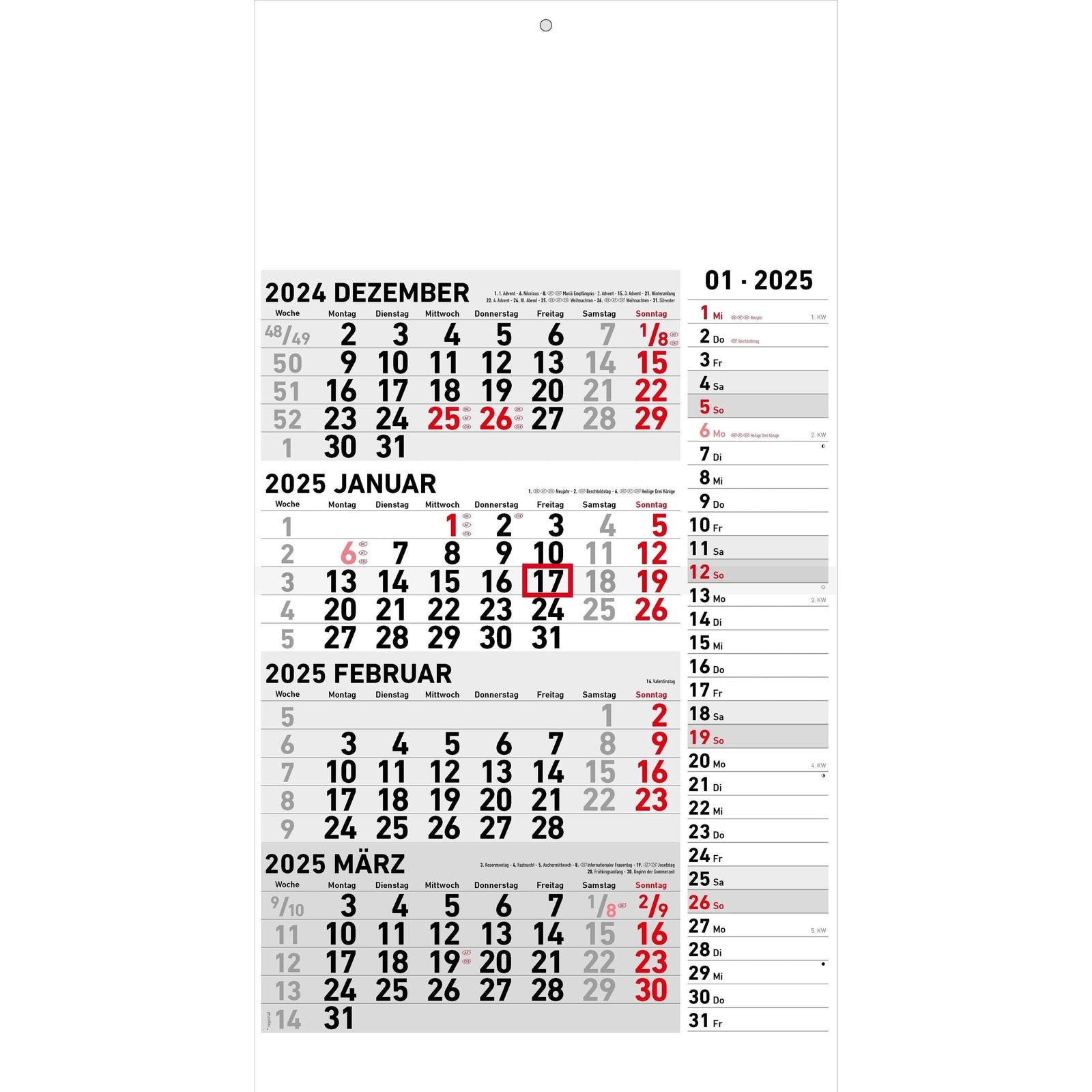 Kalender 2025 günstig online kaufen  KALENDERSALE