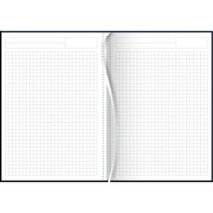 Notizbuch A5 Trend kariert Soft-Touch Flex blau 2024