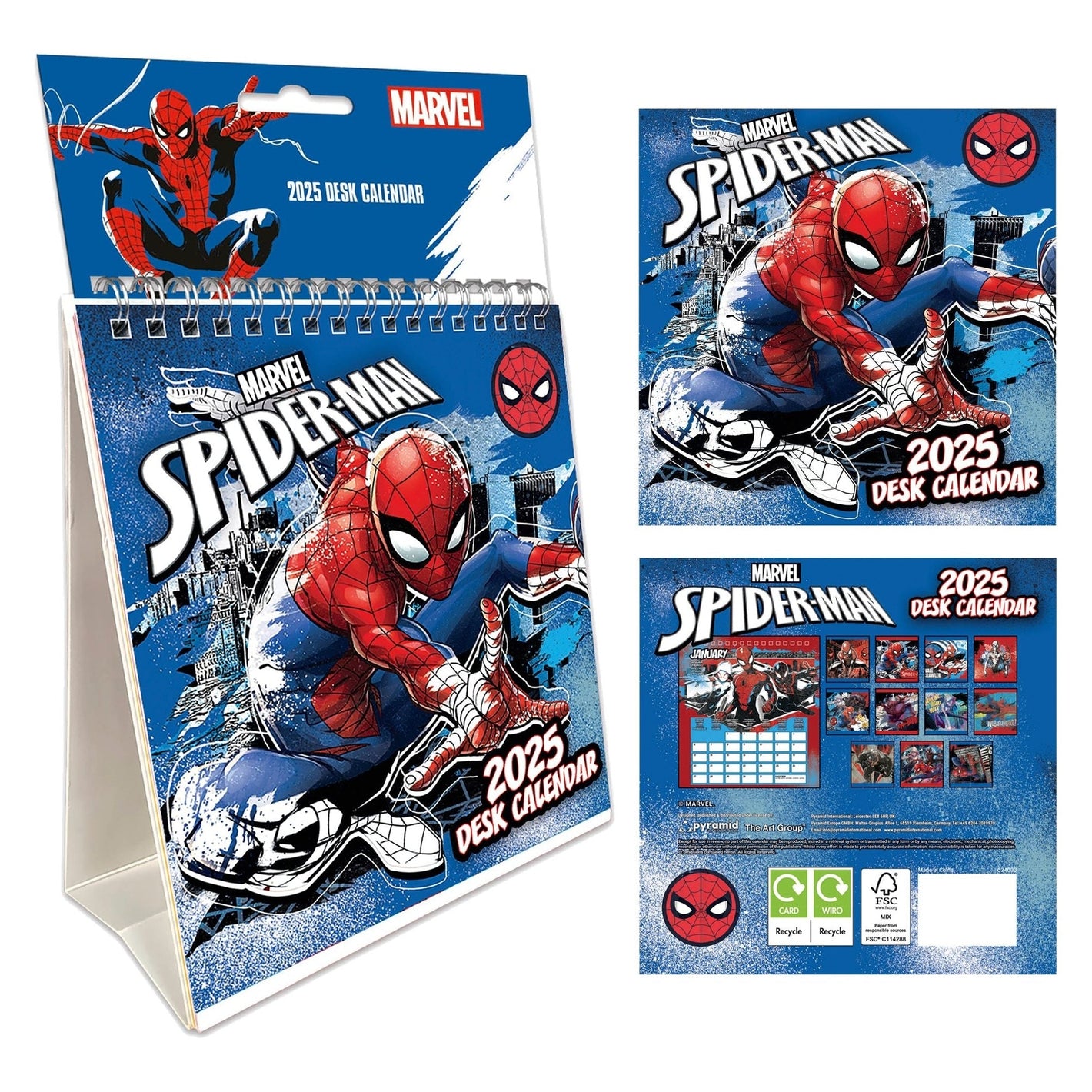 SPIDER-MAN 2025 Tischkalender - Tischkalender 2025