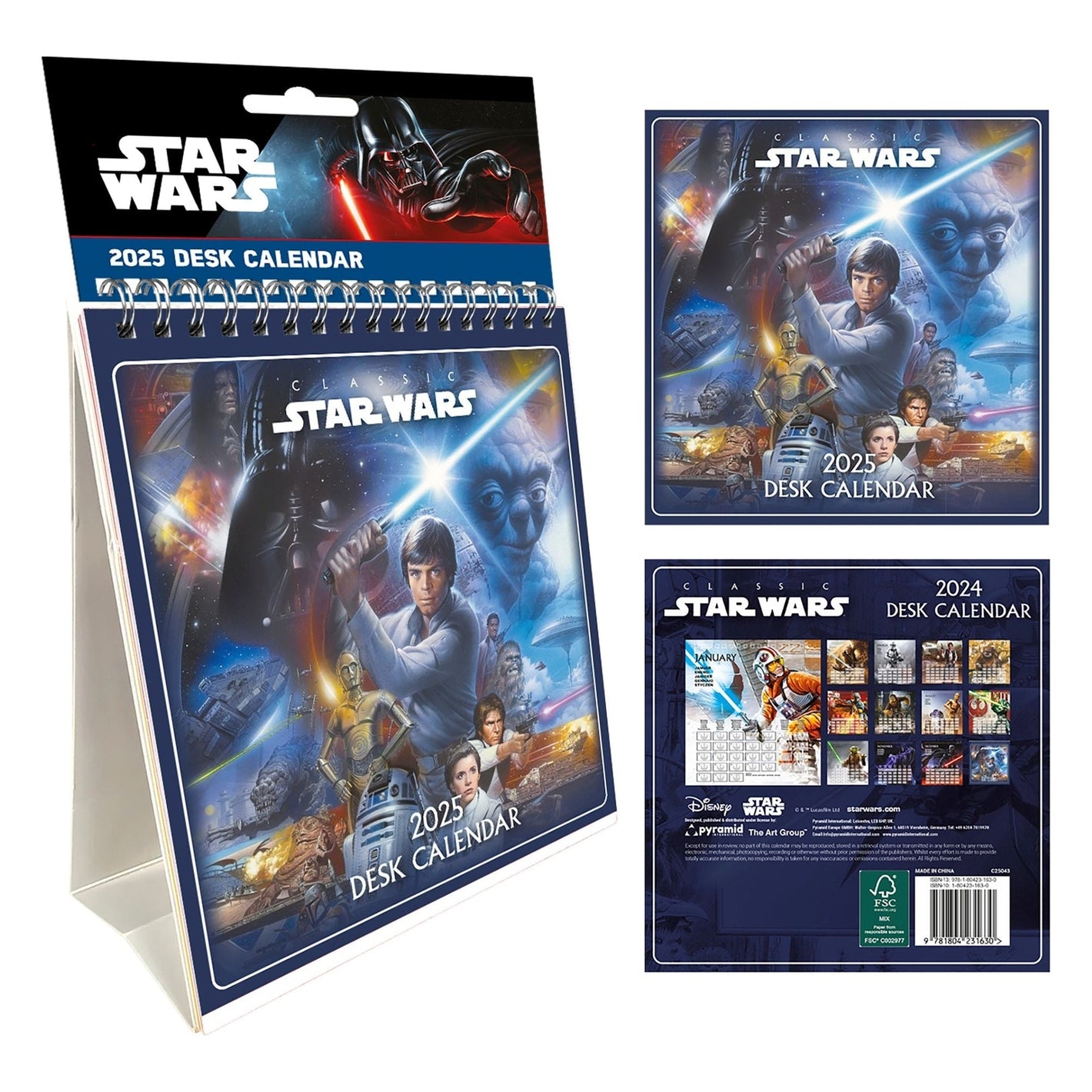 STAR WARS CLASSICS 2025 Tischkalender