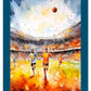 Leidenschaft Fussball. Stadionstimmung im Aquarellstil Kalender 2025 - Wandkalender 2025