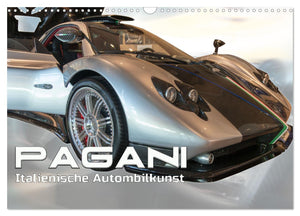 Pagani italienische Automobilkunst Kalender 2025 - Wandkalender 2025