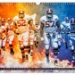 Faszination American Football Kalender 2025 - Wandkalender 2025