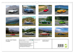 on the road Classic Coupés Kalender 2025 - Wandkalender 2025