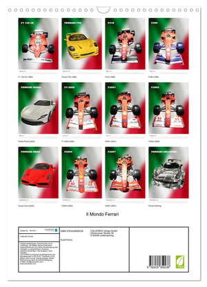 Il Mondo Ferrari Kalender 2025 - Wandkalender 2025