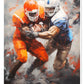 American Football. Paintings Kalender 2025 - Wandkalender 2025