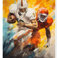 American Football. Paintings Kalender 2025 - Wandkalender 2025