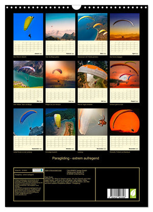 Paragliding - extrem aufregend Kalender 2025 - Wandkalender 2025