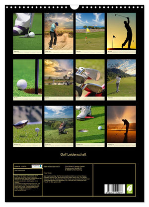 Golf Leidenschaft Kalender 2025 - Wandkalender 2025