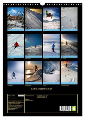 Endlich wieder Skifahren Kalender 2025 - Wandkalender 2025