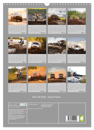 RALLYE RAID - Saison Planer Kalender 2025 - Wandkalender 2025