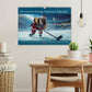 Der tierisch lustige Eishockey Kalender Kalender 2025 - Wandkalender 2025