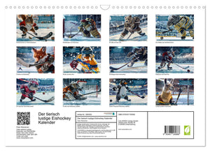 Der tierisch lustige Eishockey Kalender Kalender 2025 - Wandkalender 2025