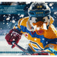 Der tierisch lustige Eishockey Kalender Kalender 2025 - Wandkalender 2025