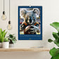 American Football mit tierischem Humor Kalender 2025 - Wandkalender 2025