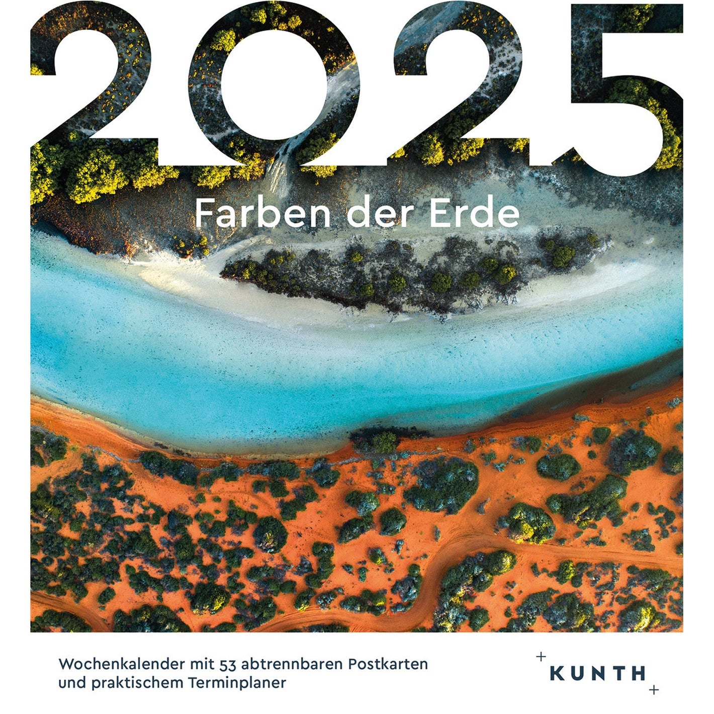 Postkartenkalender Farben der Erde 2025 - Wochenabreißkalender 2025