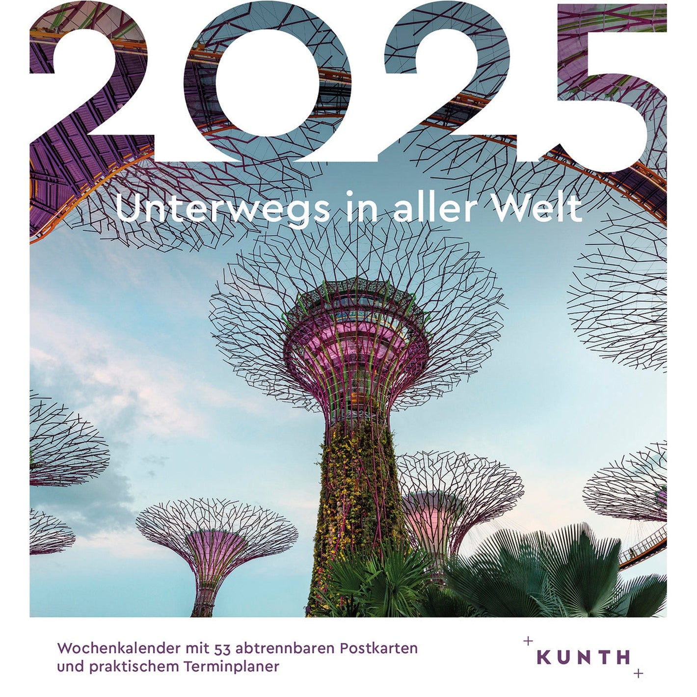 Postkartenkalender Unterwegs in aller Welt 2025 - Wochenabreißkalender 2025