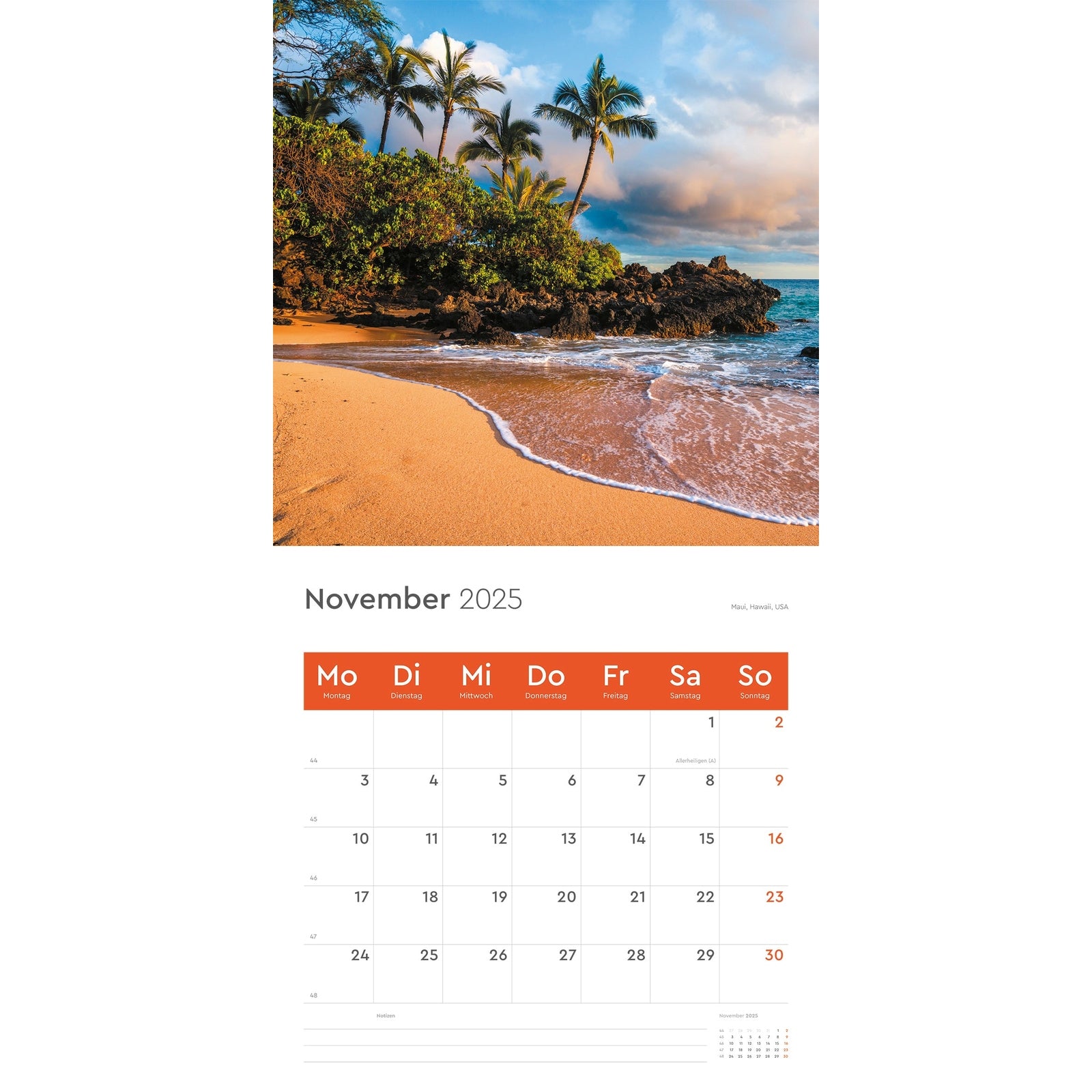 Broschürenkalender Trauminseln 2025