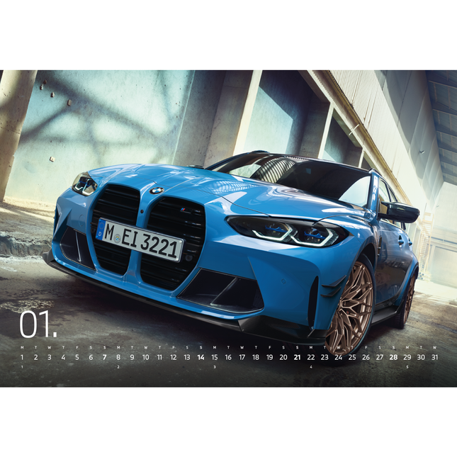 BMW M Wandkalender 2024 49,5 x 34,2cm