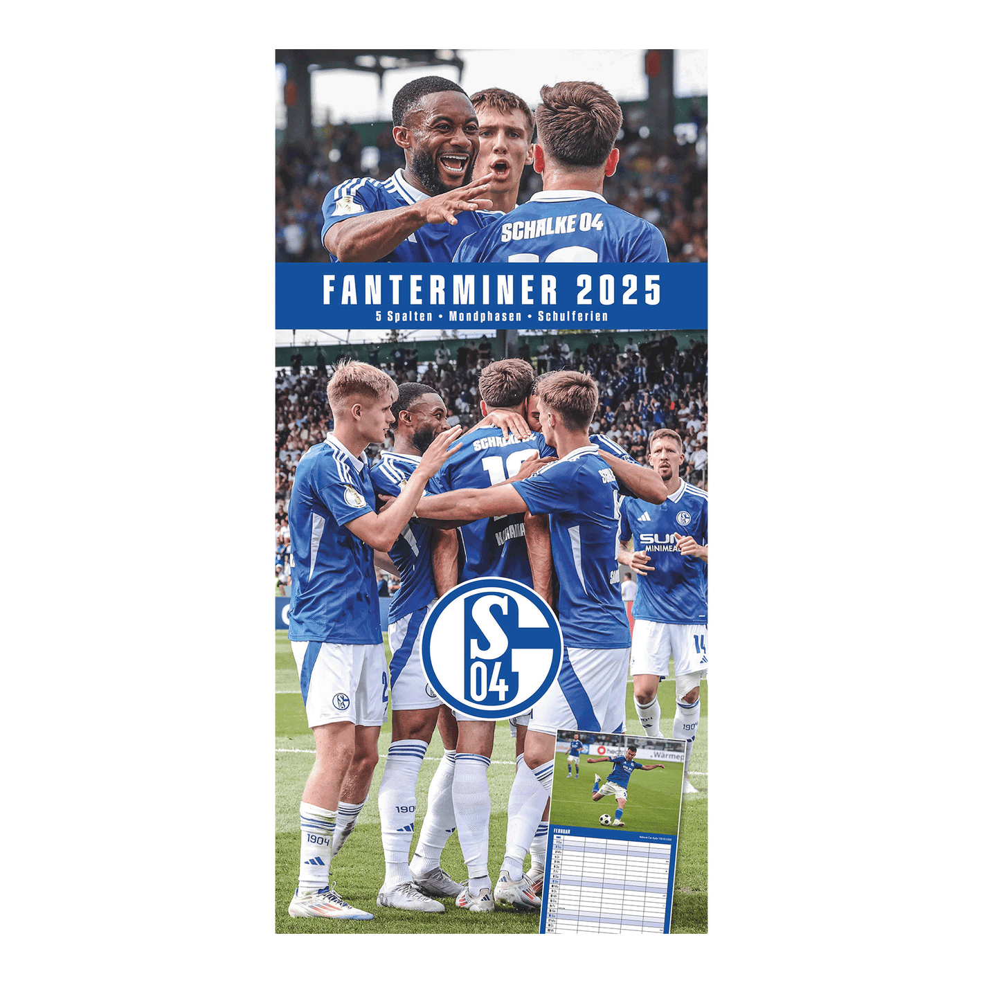 FC Schalke 04  Fanterminer 2025 - Wandkalender 2025