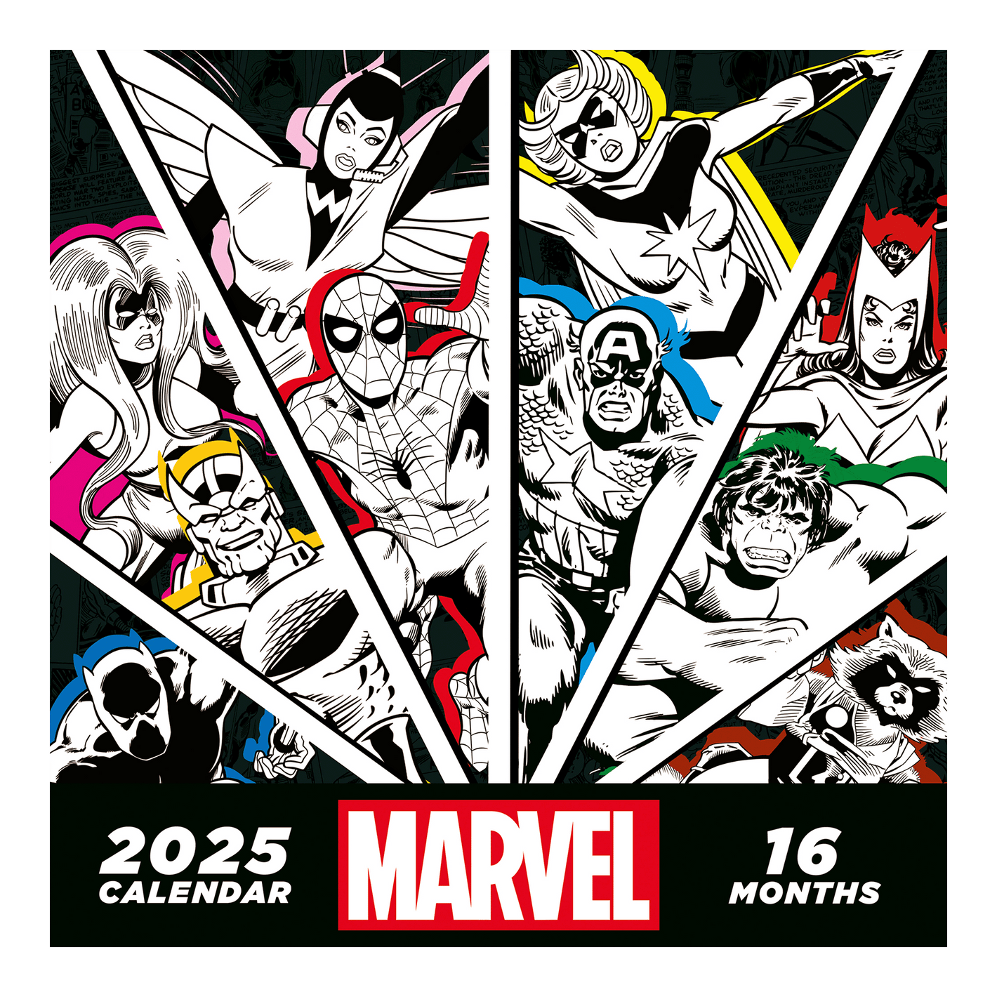 MARVEL  Kalender 2025 - 30 x 60 cm - Broschürenkalender 2025