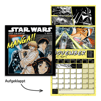 STAR WARS (Manga)  Kalender 2025 - 30 x 60 cm - Broschürenkalender 2025