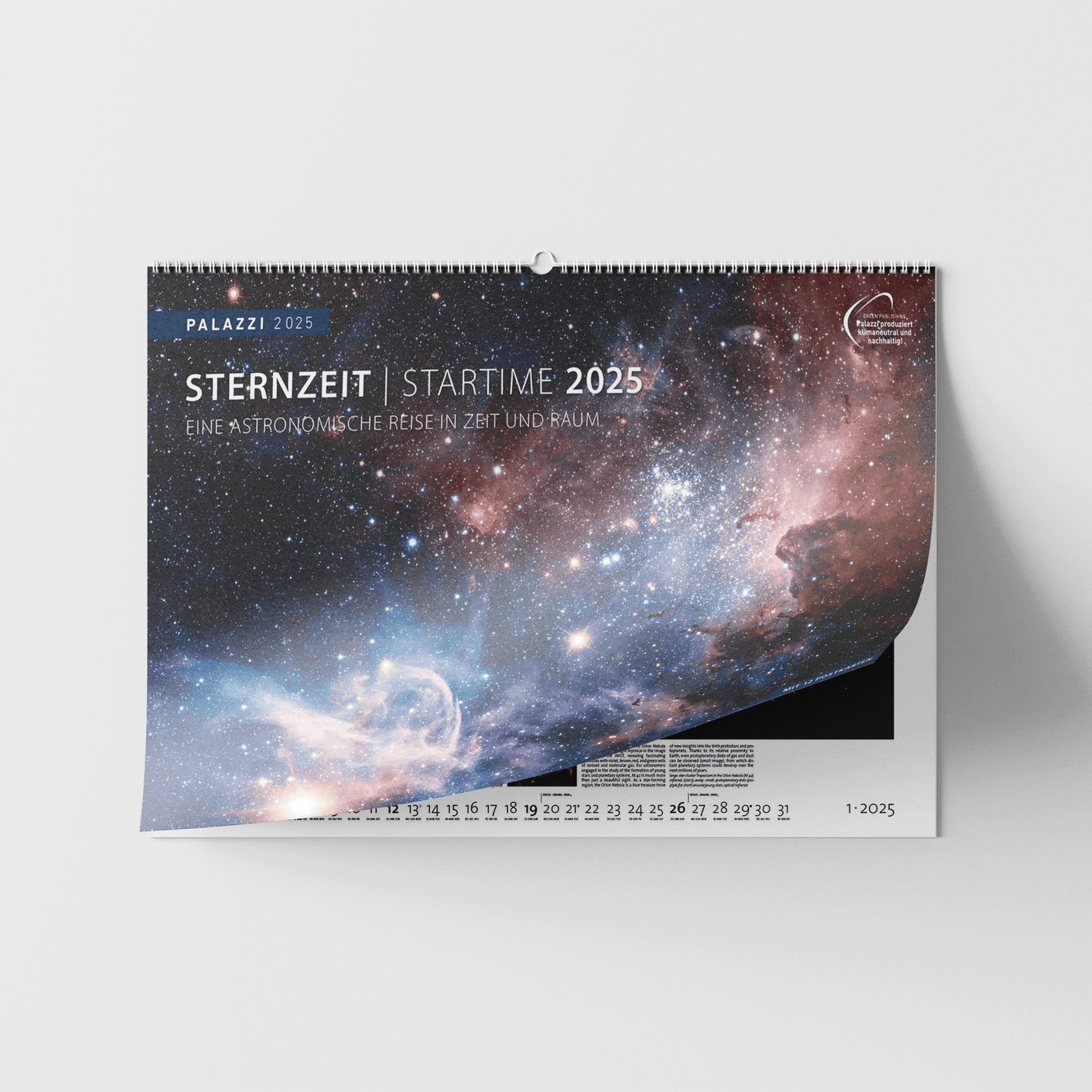 Sternzeit Kalender 2025 - Wandkalender 2025