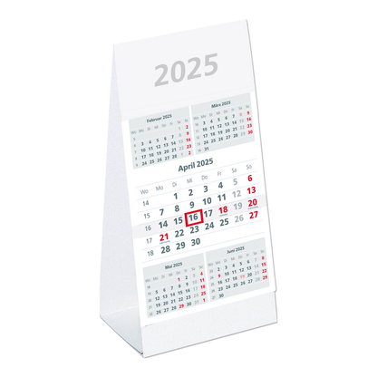 5-Monats-Aufstellkalender 2025