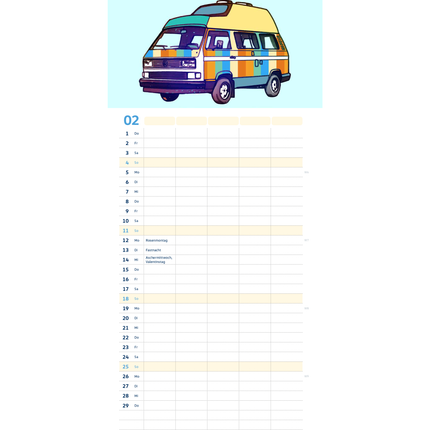 VW Familienkalender 2024