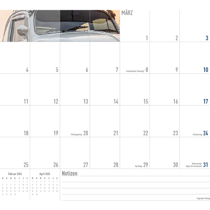 VW Käfer Kalender 2024