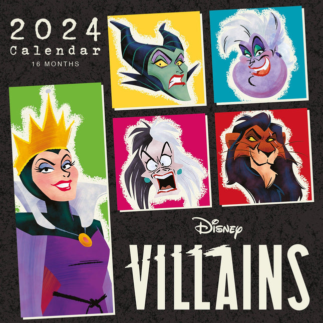 DISNEY VILLAINS (ONCE I WAS ALONE) 2024 30X30 Kalender 2024
